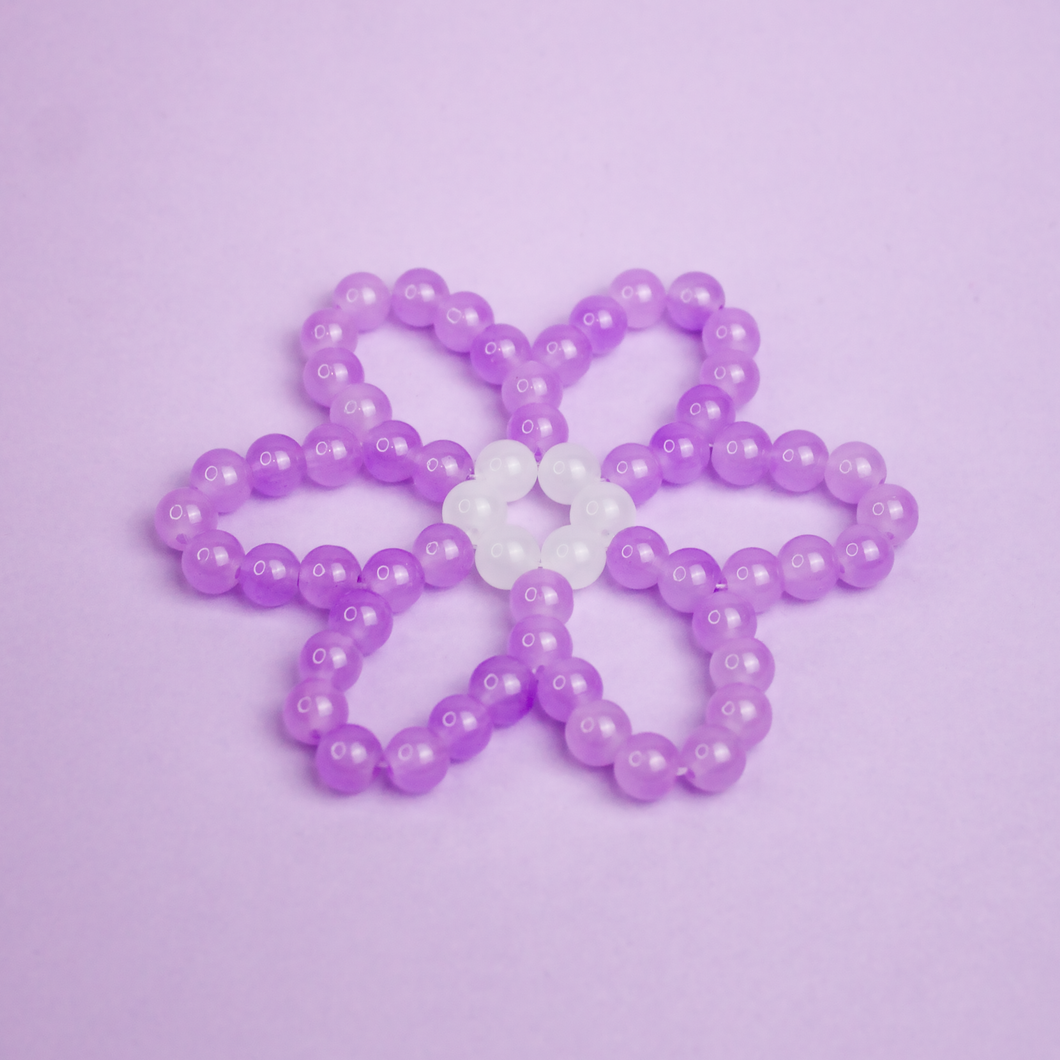 Dessous de verre Marguerite Mauve