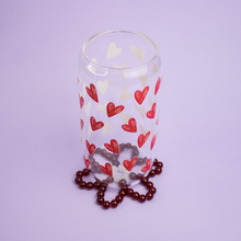 Charger l&#39;image dans la galerie, Dessous de verre Marguerite rouge bordeaux
