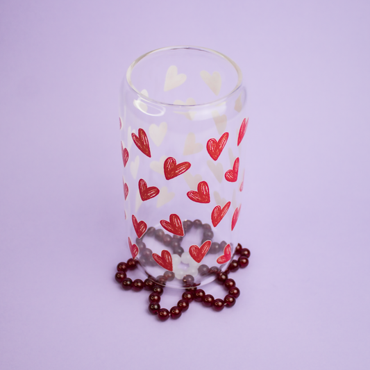 Dessous de verre Marguerite rouge bordeaux