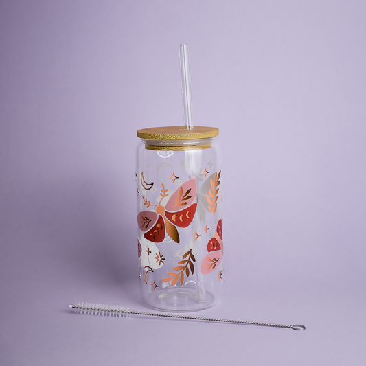 Gobelet canette en verre Céleste