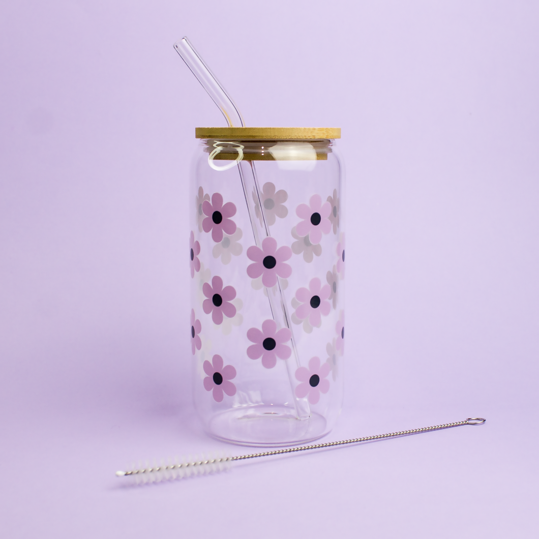 Gobelet canette en verre LAVANDE