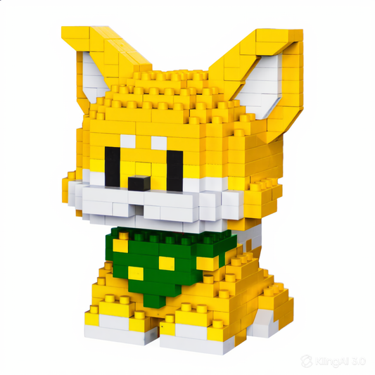 blocs de construction 2 en 1 chien Shiba luginae