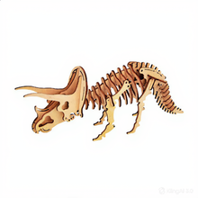 Charger l'image dans la galerie, Puzzle 3D en bois naturel Tricératops Kögler
