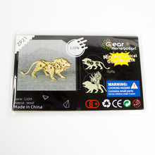 Charger l'image dans la galerie, Puzzle 3D en bois naturel Lion luginae
