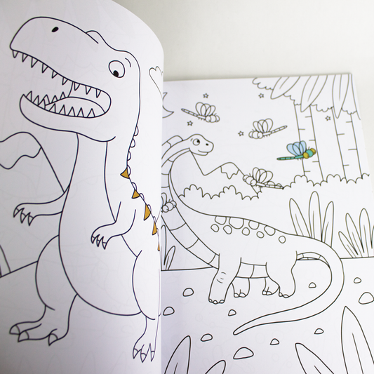 Mes Super Coloriages - Les Dinosaures luginae