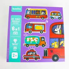 Charger l'image dans la galerie, Mon Premier Puzzle 6 en 1 Les Transports luginae
