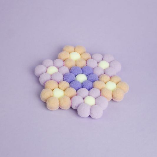 Dessous de verre Hortensia en feutrine