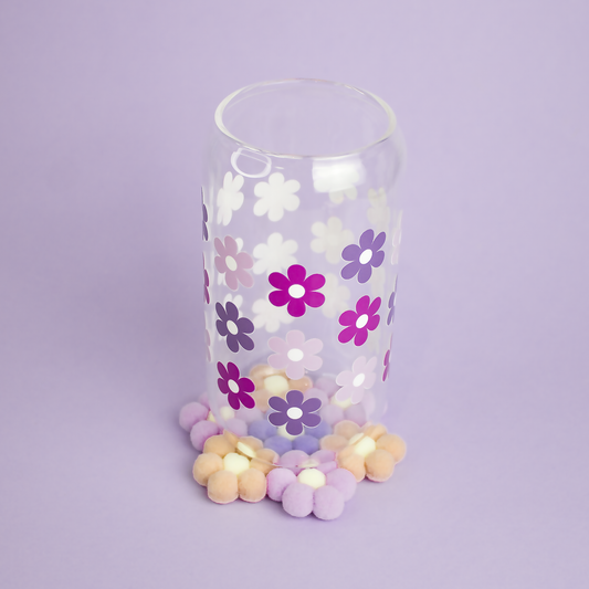 Dessous de verre Hortensia en feutrine