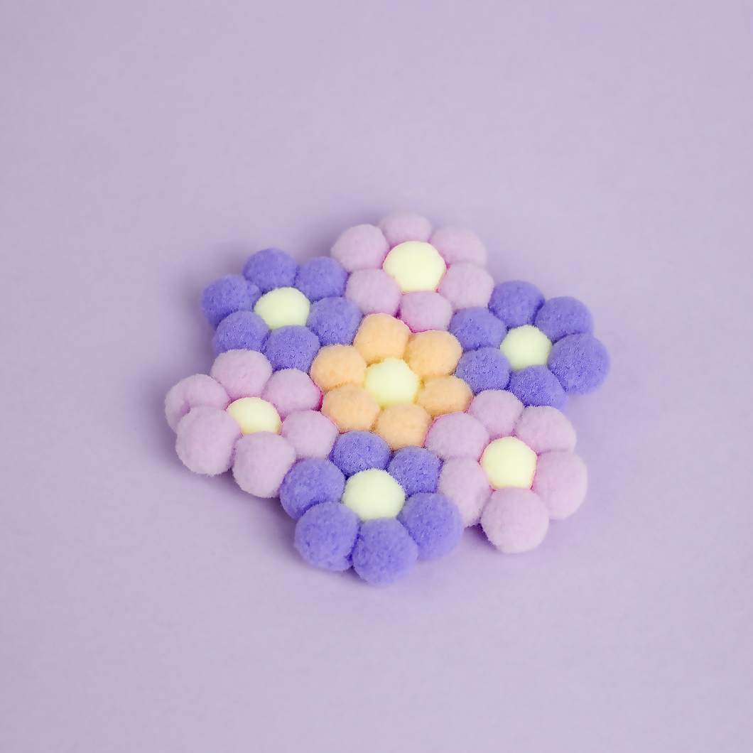 Dessous de verre Violette en feutrine